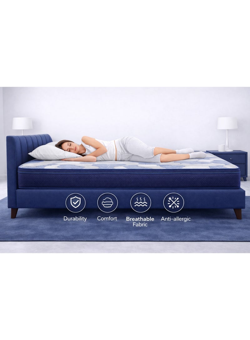 Rexal Home Supreme Executive 30 cm Pocket Spring Pillow Top Mattress with Gel Memory Foam, Pressure Relief & Durable Comfort – King 180×200 cm - Image 5